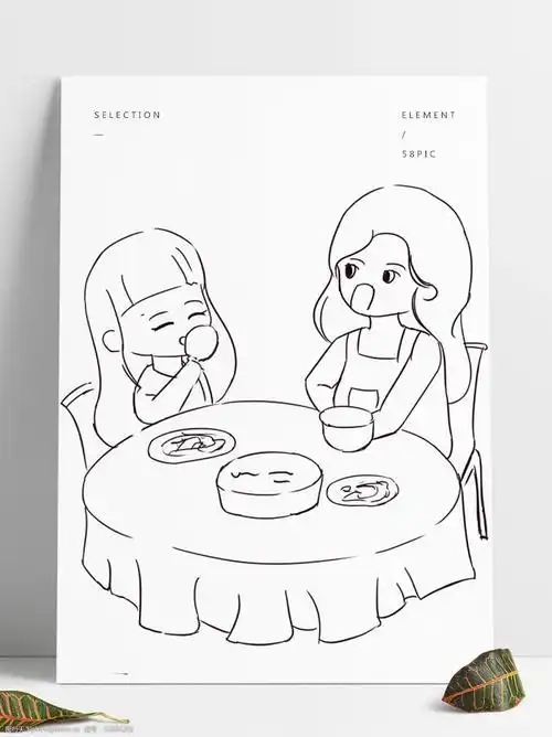 吃饭简笔画吃饭简笔画儿童画