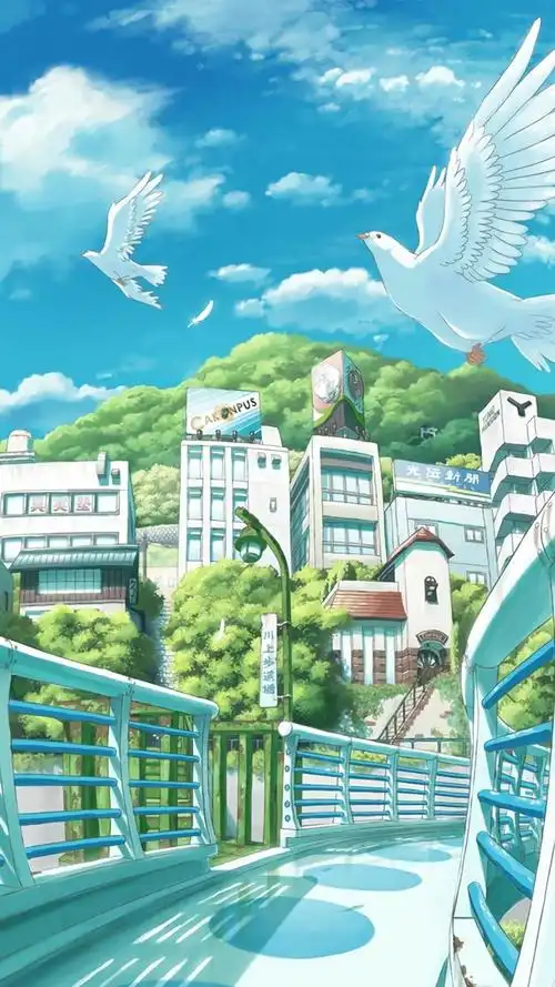 小清新二次元动漫场景手机壁纸