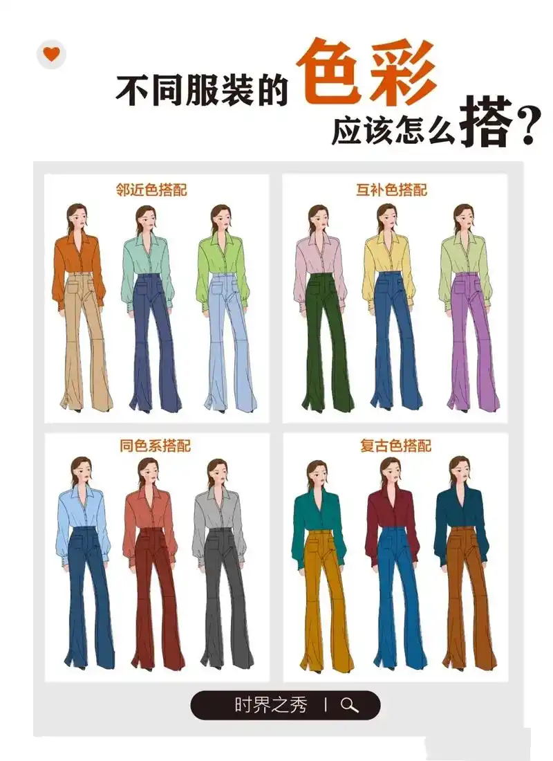 色彩搭配.不同颜色的服装到底怎么搭配呢?