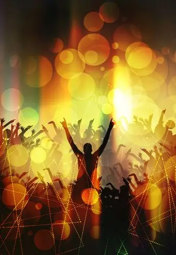 热烈的演唱会现场背景素材