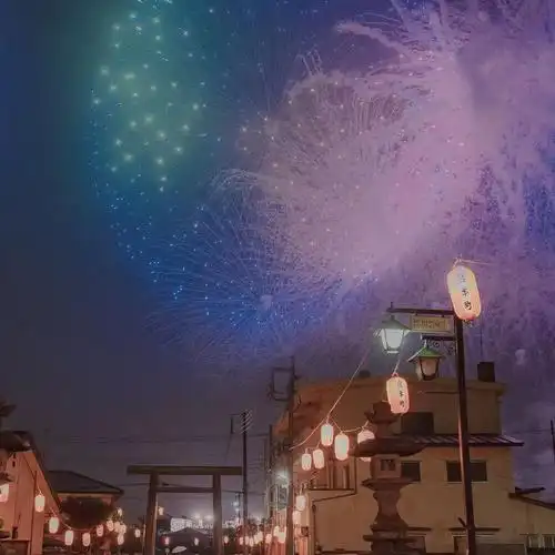 背景图超级浪漫的烟花背景图