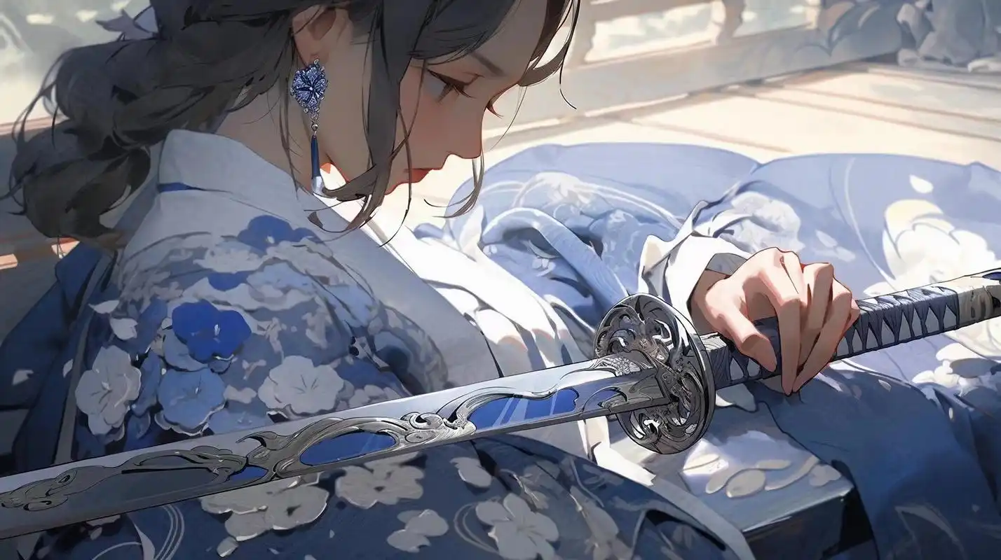 古风横版女侠客插画壁纸,有没有一种江湖的感觉?