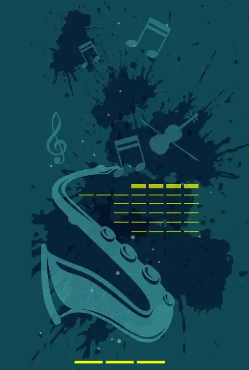 校园活动音乐会喇叭矢量背景