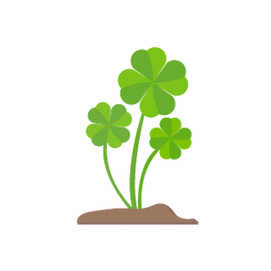 矢量图标横幅模板四叶草幸运草可商用元素好运平概念矢量图.