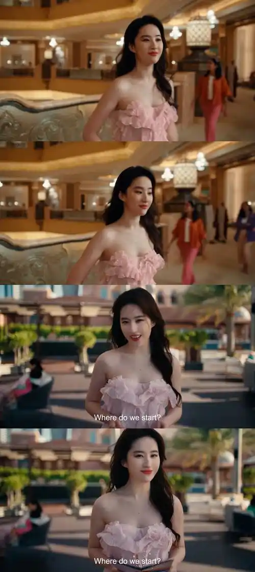 刘亦菲海外担任旅游大使多套服装尽显美态却被质疑p图过度