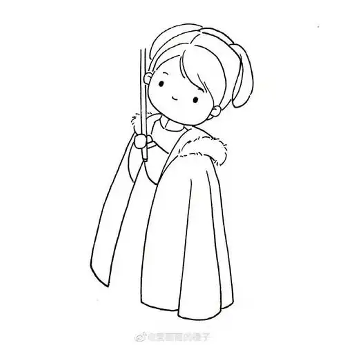 古风美人简笔画的独门秘籍新手一秒就get惊呆了