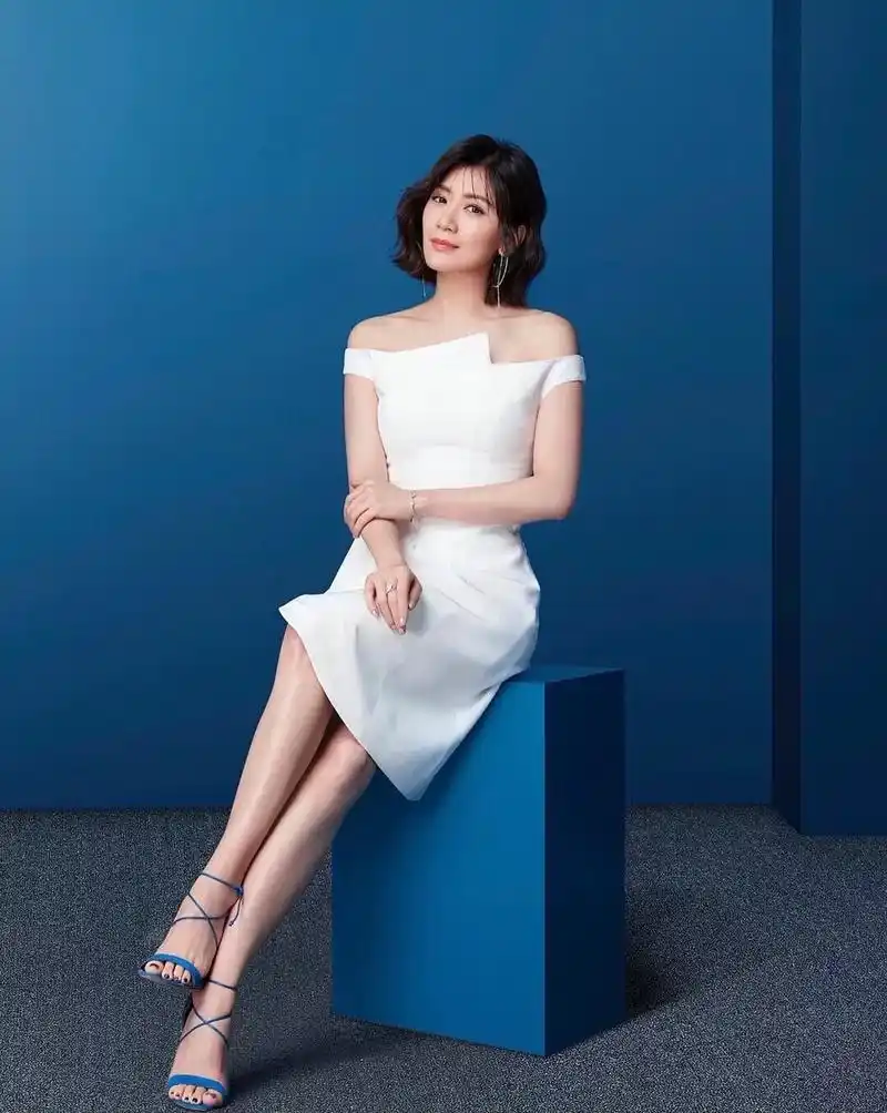 贾静雯,快五十岁的年纪,风韵犹存