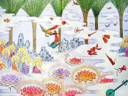 七宝莲花池    庄严佛净土