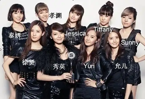 跪求:少女时代 mr.taxi的mv中,每个人的名字和图片(mr.taxi的mv中)