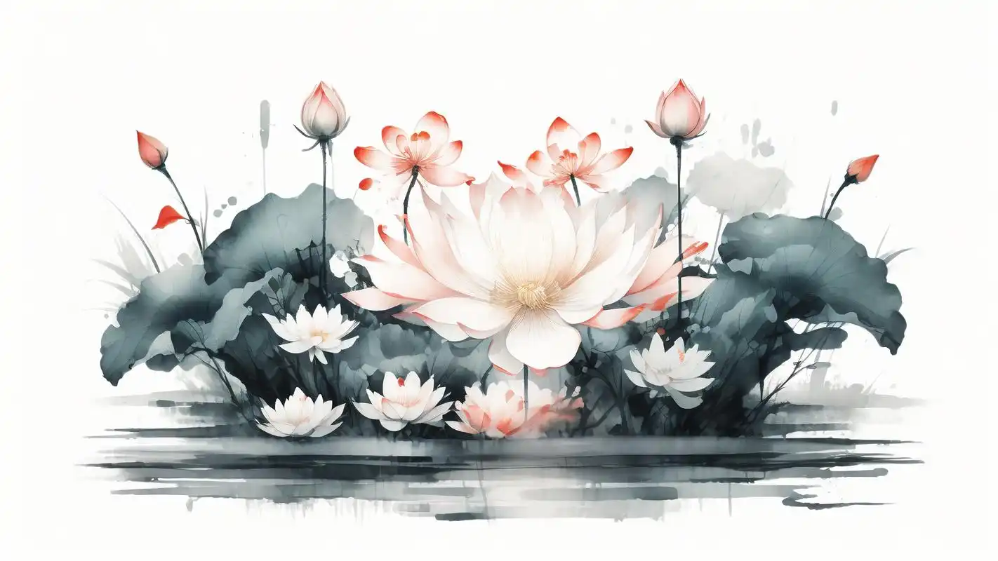 94绝美中国风荷花壁纸精选94 夏日炎炎,怎能少了荷花的点缀?