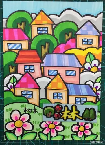 美丽的春天简笔画图片