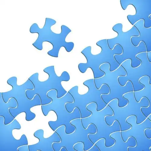 蓝色拼图图片-矢量抽象背景蓝色拼图素材-高清图片-摄影照片-寻图免费