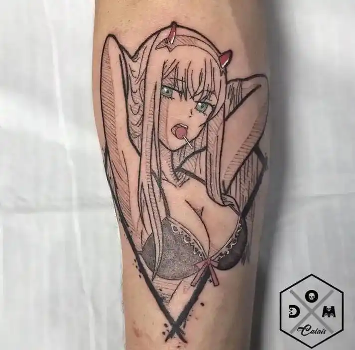 动漫纹身 #纹身素材 #纹身图案手稿 - 抖音