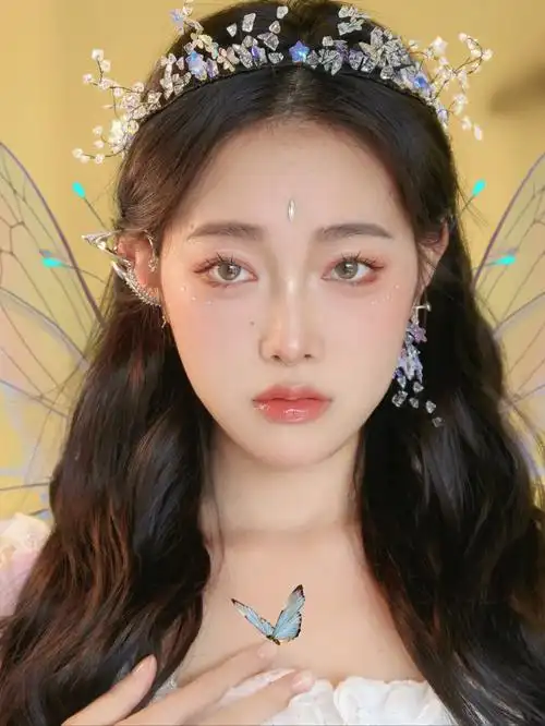 angelababy灵感精灵造型02春日氛围感妆容