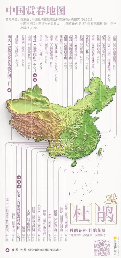 夜读| 来了!中国赏春地图