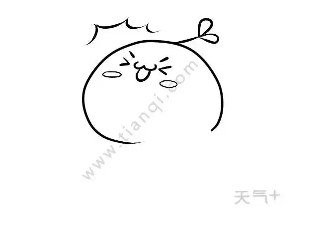 油炸团子简笔画