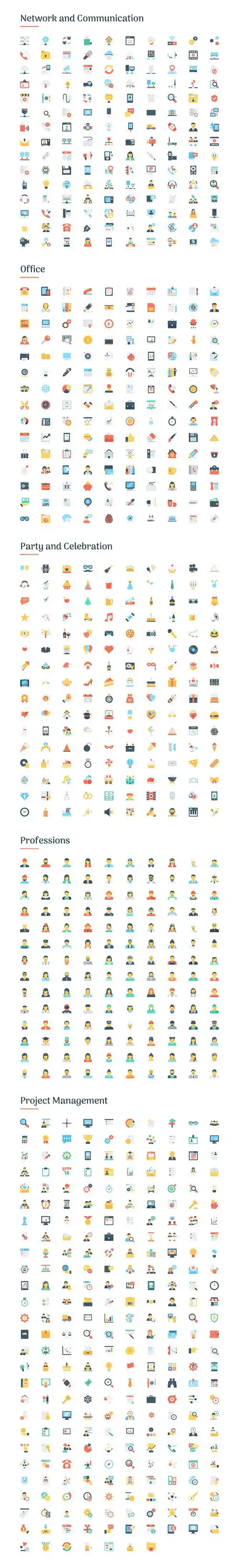 6000行业常用图标大合集矢量素材