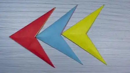 折纸燕尾回旋飞镖,飞出去能自动回来吗?diy创意手工制作
