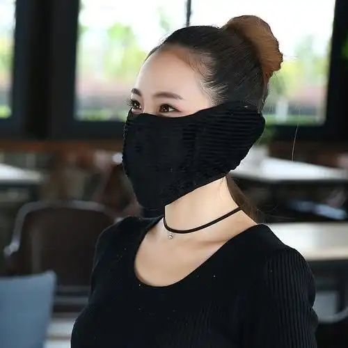 冬季透气口罩女加大加厚全包护耳保暖防风骑行防尘防雾气口罩t124