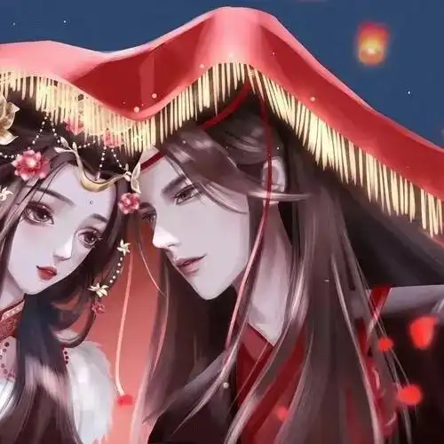 头像情侣古风水墨唯美水墨情侣头像一对两张