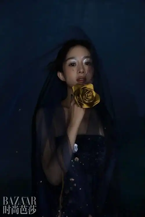 赵丽颖雪祭司神女妆##赵丽颖时尚芭莎闭年刊封面##赵丽颖暗夜缪斯