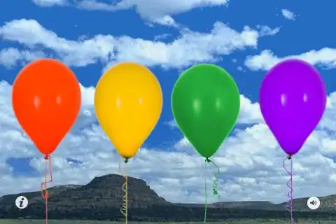 tap to pop the balloons!