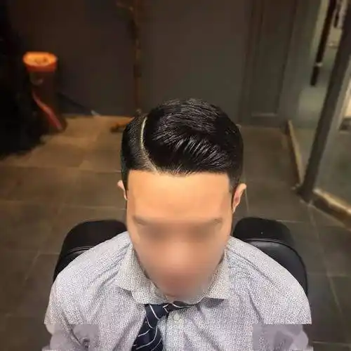 侧背头_发型_中国_人类