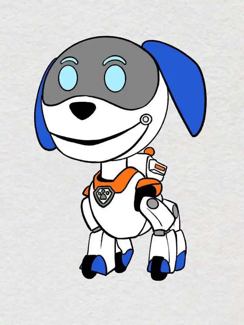 教你来画汪汪队-机器狗