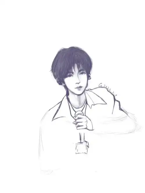 临摹一下贺峻霖小形容单人生写