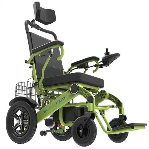 伊凯电动轮椅老人老年智能全自动轻便代步车残疾人可折叠可上高铁飞机