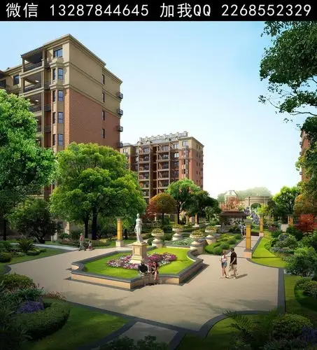 小区绿化景观设计案例效果图_宣传推广_室内设计联盟 - powered by di