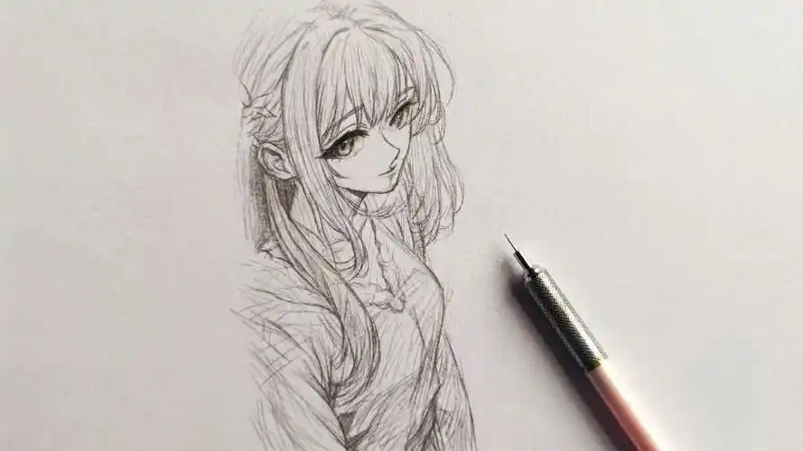 动漫人物的画法,这样画超简单的有手就行!快来和我一起画