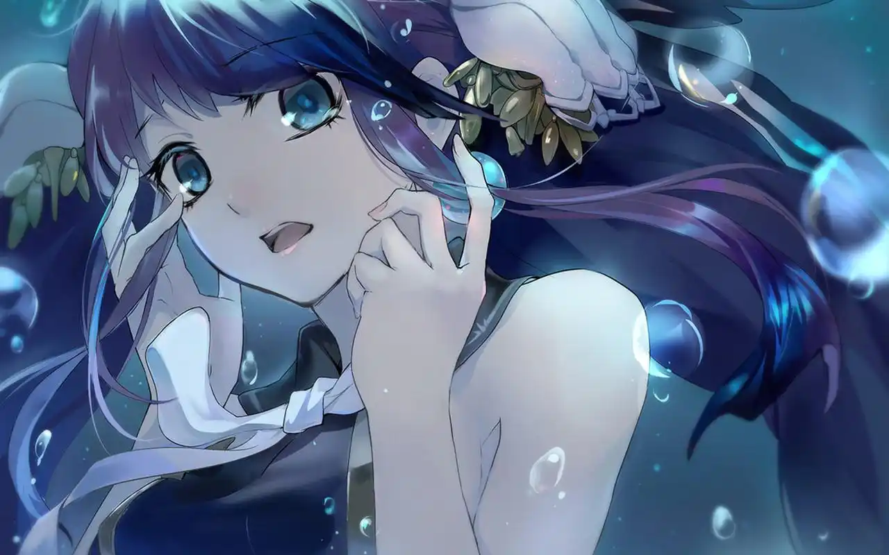 日系二次元动漫女孩唯美图片桌面壁纸高清大图预览1920x1200_卡通动漫