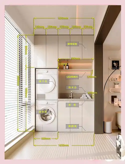 65米阳台柜设计:实用又美观!🌿