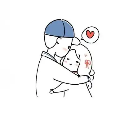 可爱情侣头像一左一右高清好看的呆萌可爱幸福情侣头像图片