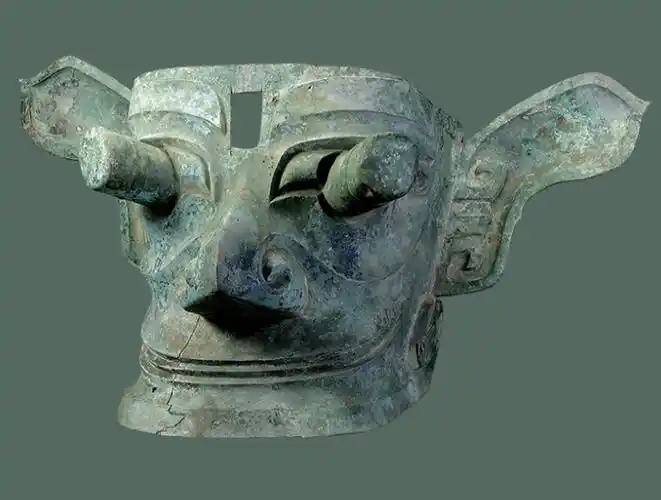 我就是传说中的"顺风耳和千里眼"——青铜纵目面具(现藏于三星堆博物