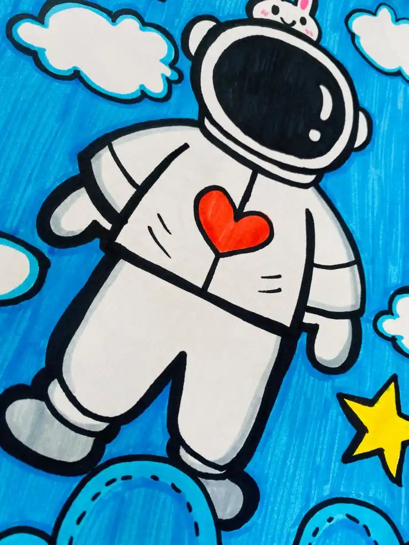 太空人简笔画 太空人简笔画