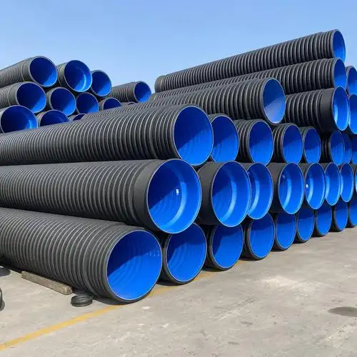 hdpe双壁波纹管钢带增强螺旋波纹管污水管大口径雨水管国标4级国标