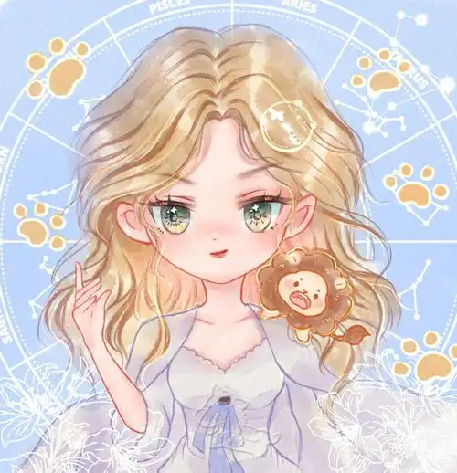 星座女孩狮子座78q版头像