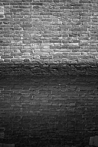 砖墙,建筑,黑白,图像,威尼斯,威尼托,意大利,欧洲