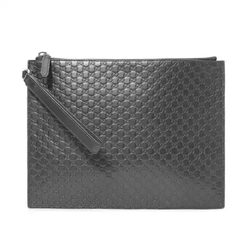 gucci/古驰 手拿包经典款男士黑色系gg压纹商务休闲手包手拿包 544477