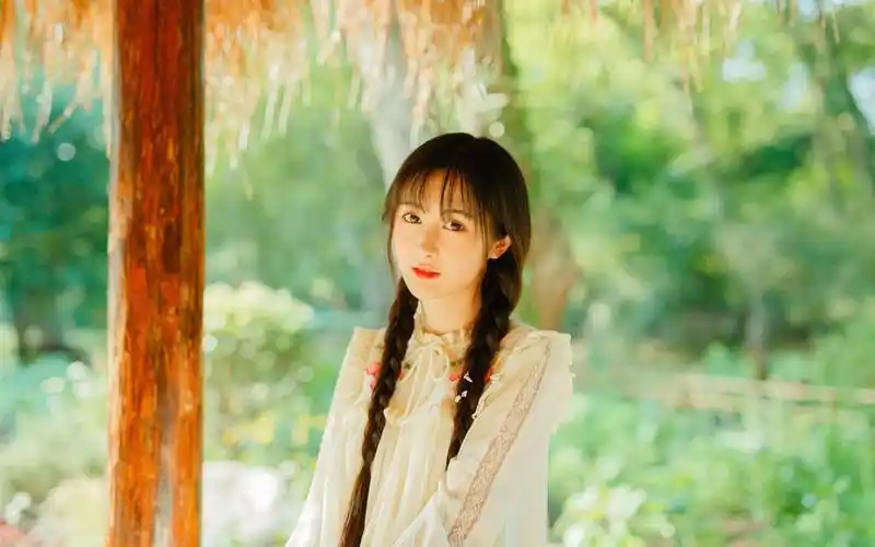 双马尾文艺女生,高清壁纸图片,可爱美女-回车桌面