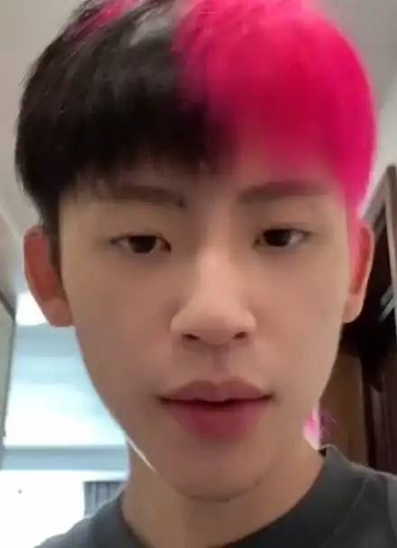 娱8嘴 :  小鬼新发色太敢染!粉黑拼接发色好亮眼,素颜出镜状态佳