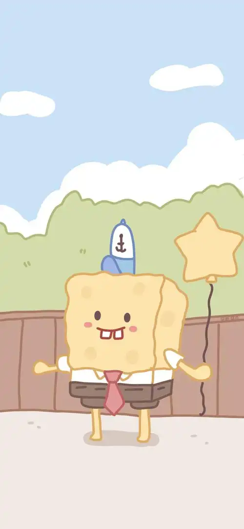 超可爱的海绵宝宝壁纸原作者vb新酱兔