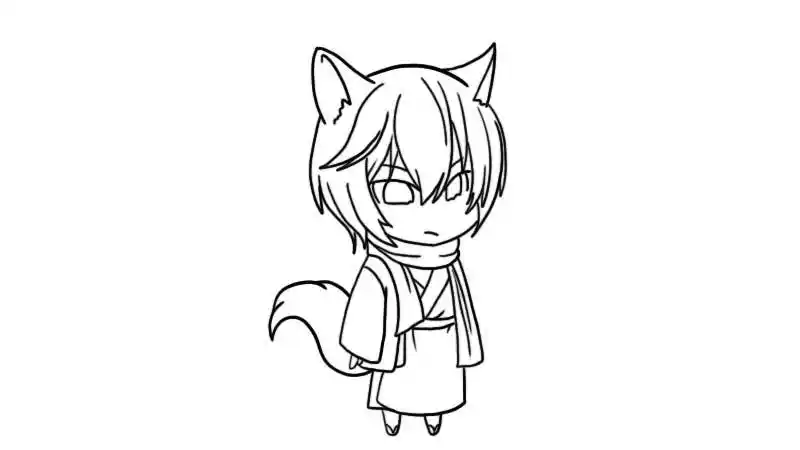 q版可爱小巴卫简笔画