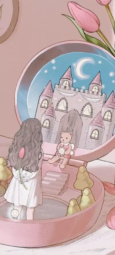 梦幻/童话/可爱/仙气/插画/手绘/手机壁纸/聊天背景/动漫