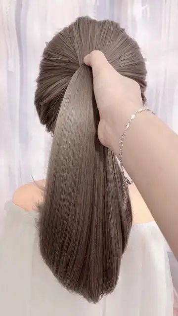 发型,夏季学生款简单高马尾