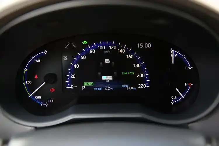 广汽丰田新款chr双擎版液晶仪表功能展示