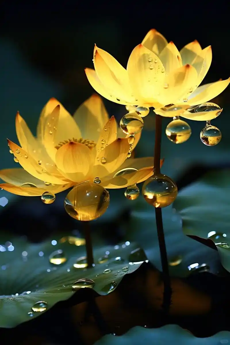 金色莲,好运莲  心如莲花,人生才会一路芬芳