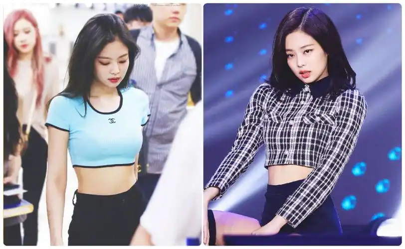 还会拉长腿的比例,让身高163公分的jennie,看起来根本170大长腿!